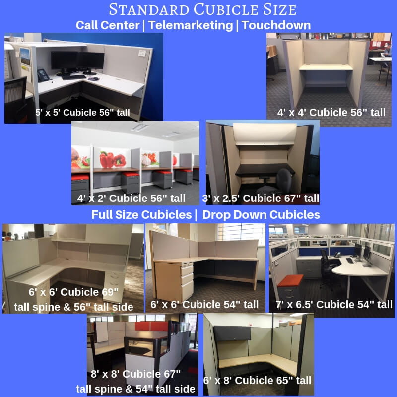 standard sizes of office cubicles  cubicle dimension