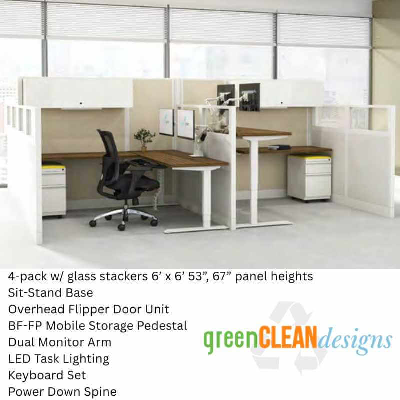 6 x 6 Tall Office Cubicles
