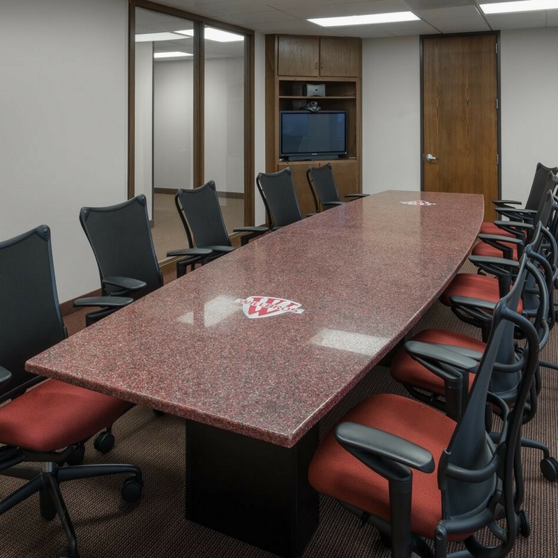recycled glass conference table