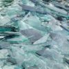 close-up glass shards