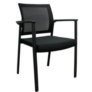 Black Mesh Office Stacking Chairs greencleandesigns.com kansas city