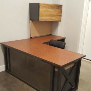industrial L shaped desk