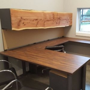 Industrial U shaped desk