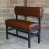 leather bench industrial style