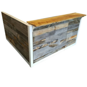 Reclaimed Wood Front Desk