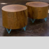 Natural Tree Stump Side Table greencleandesigns.com Kansas City