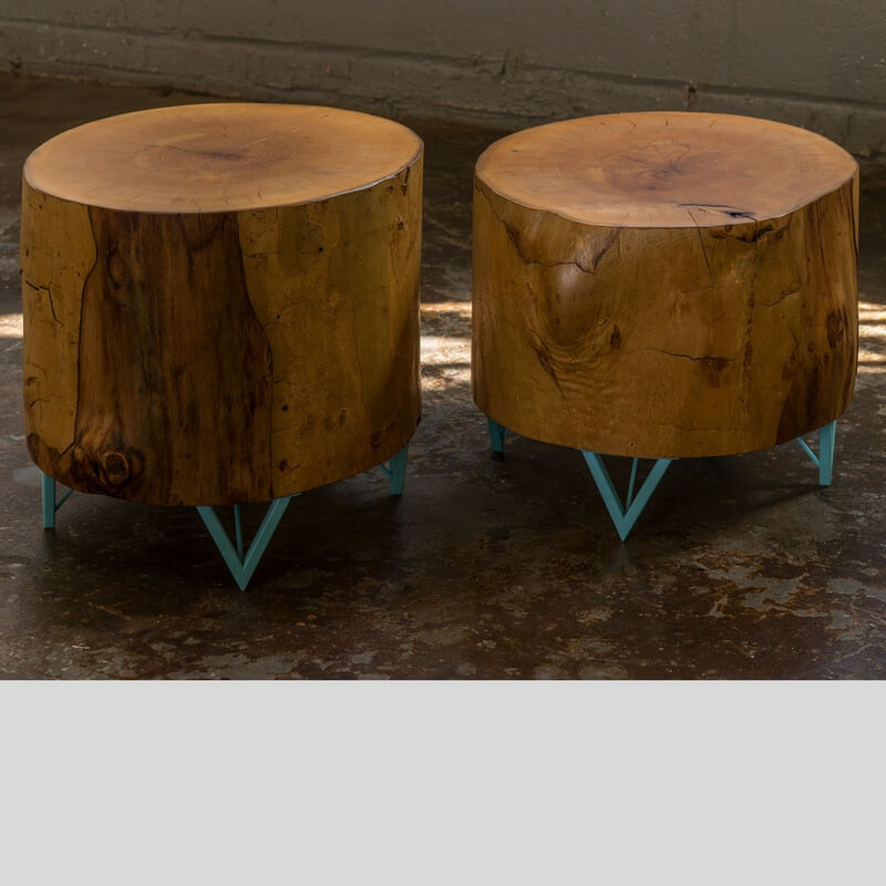 Natural Tree Stump Side Table Kansas, Tree Stump Side Tables