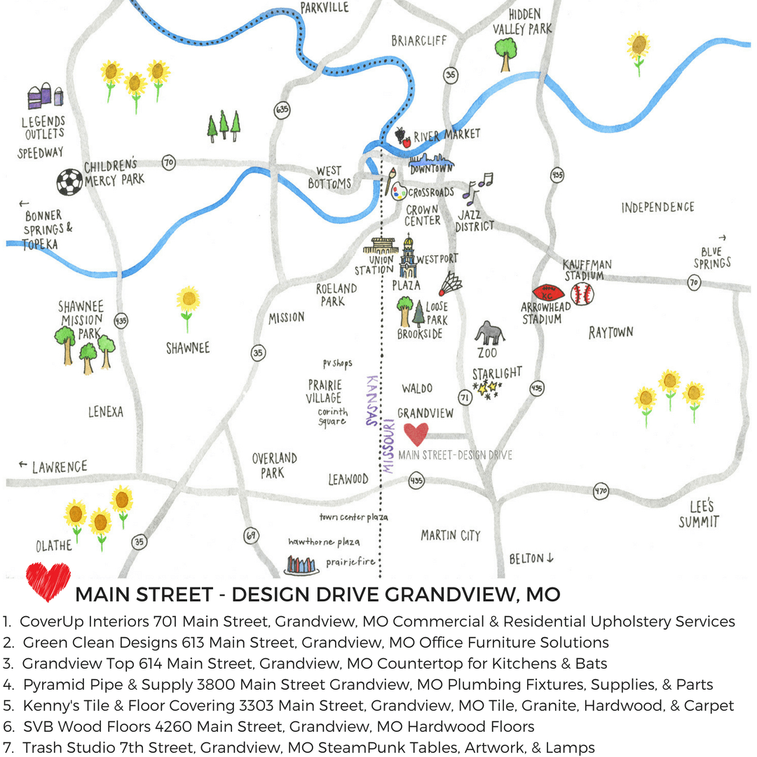 Design Drive Map Grandview, MO GreenCleanDesigns.com