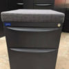 Rolling File Cabinet with Seat