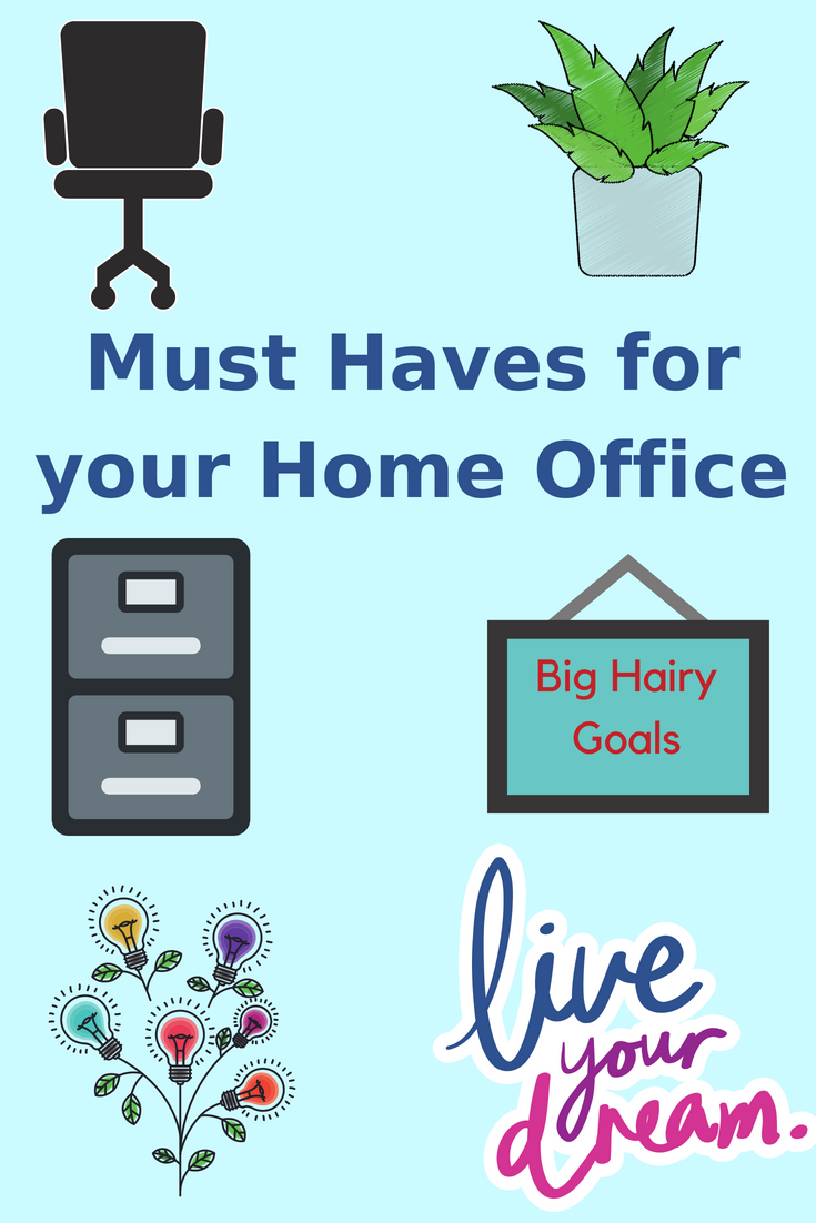 Must Haves for Home Office Pinterest Pin