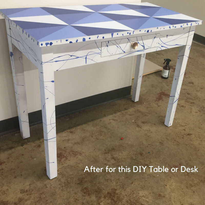 Let's fix, color and decorate an old table destined for the landfill!  DIYElisa & Magic Paint 