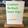 be back soon sign