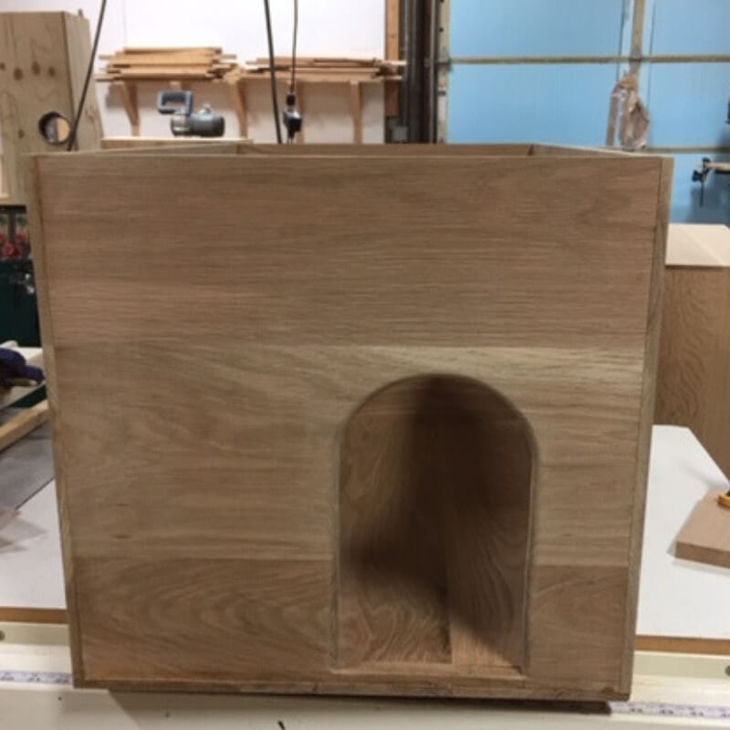 wood cat litter box