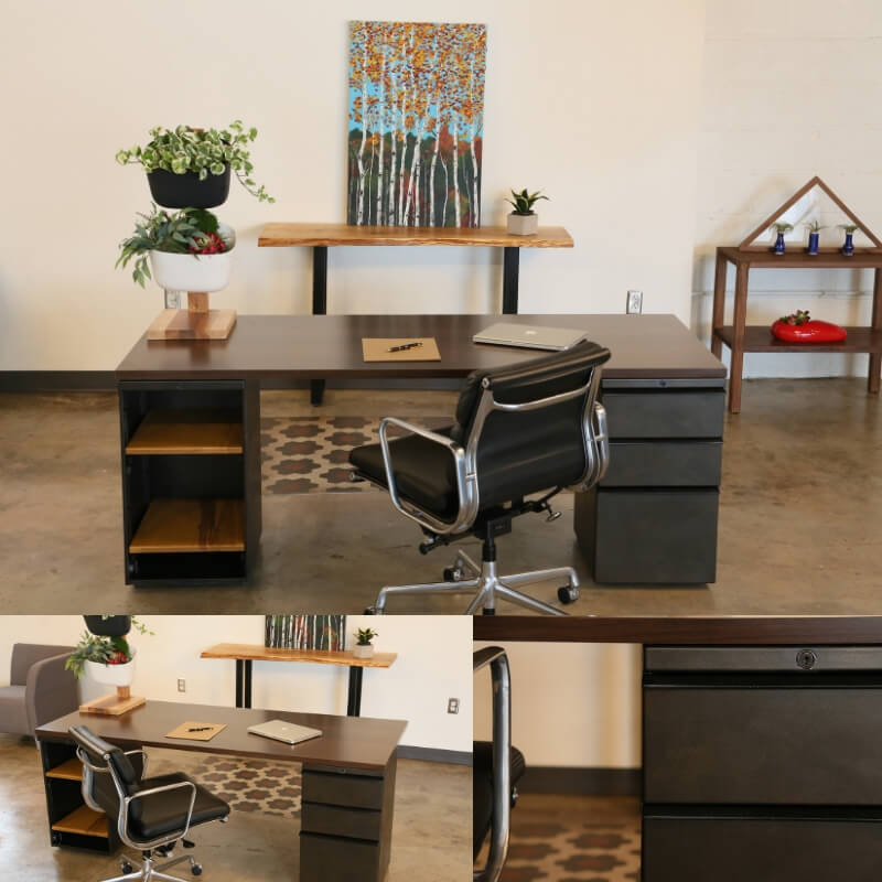 Dream Desk Set Up Greencleandesigns Com, Modern Industrial Desk Furniture