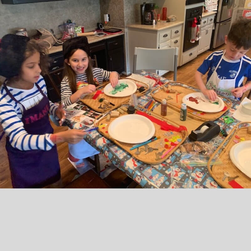 ornament making for downtown Grandview