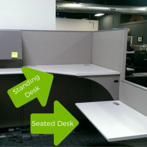 standing desk options for cubicles