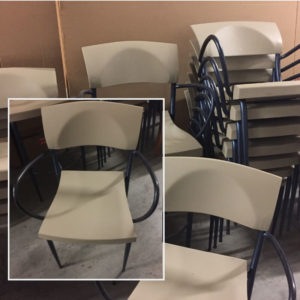 Keilhauer also stacking chairs with arms