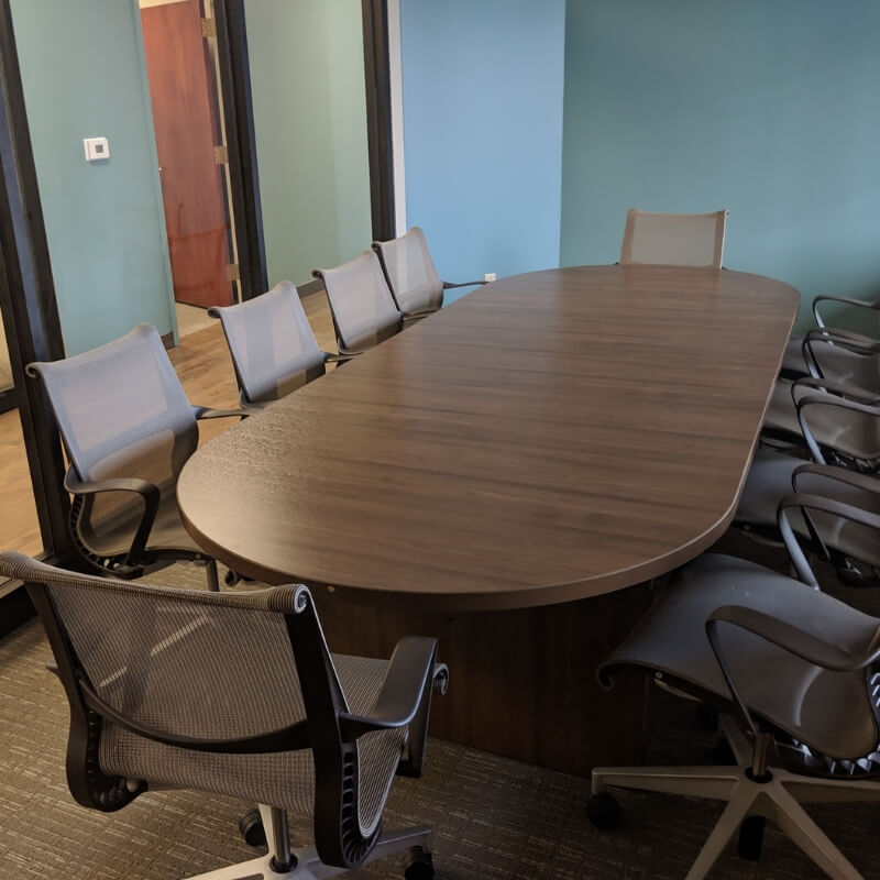 10 foot racetrack conference table