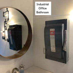 industrial office bathroom greencleandesigns.com