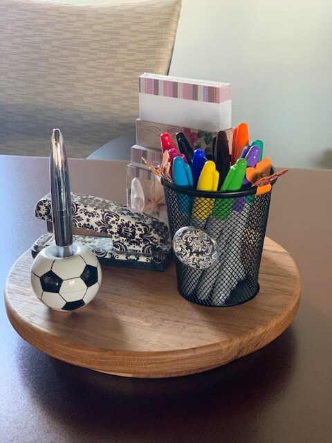 Lazy Susan Desk Cubicle Organizer Greencleandesigns Com Wood Spinning