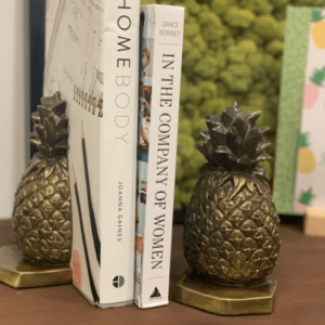 Vintage brass pineapple bookends greencleandesigns.com
