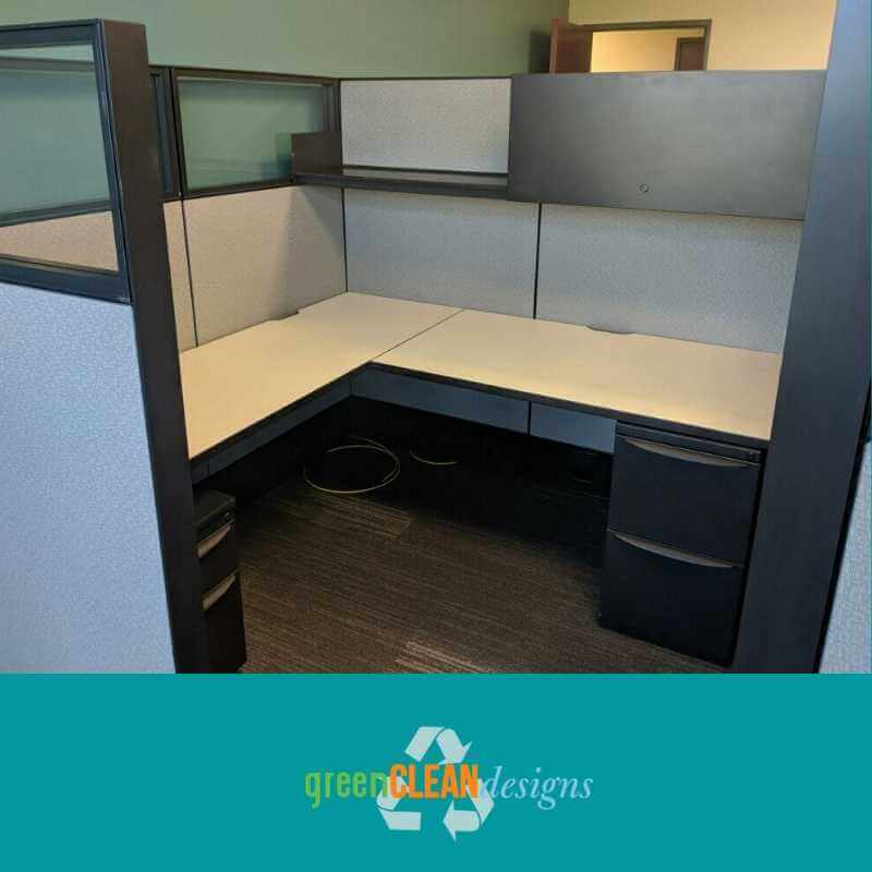 6x6 tall office cubicles with glass