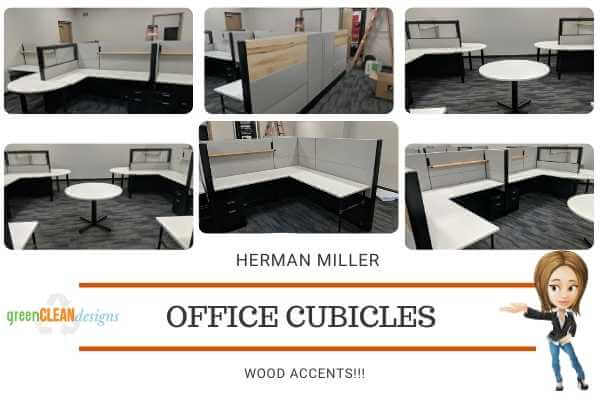 industrial office cubicles with wood