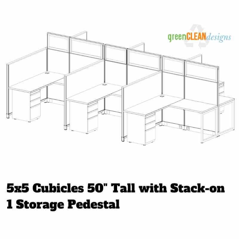 5x5 modular office cubicles