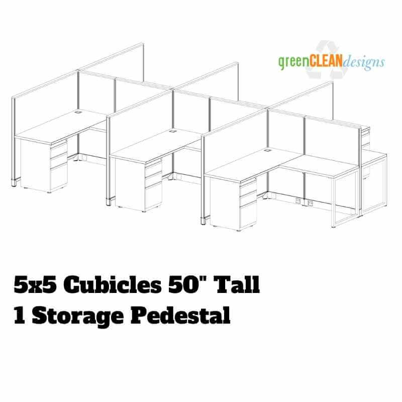 5x5 workstations in midheight