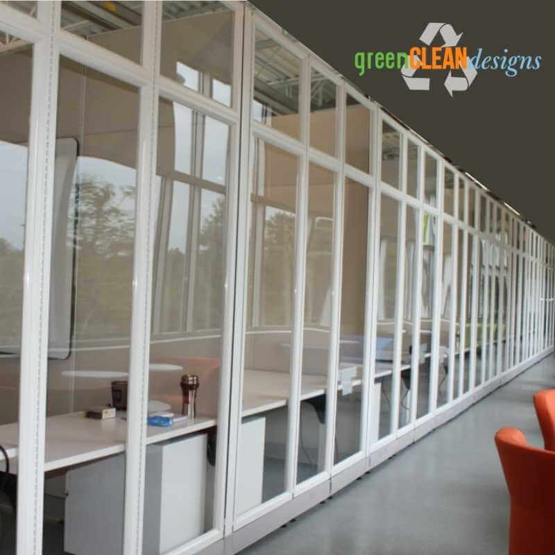 glass private office cubicles