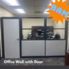 modular office walls with door