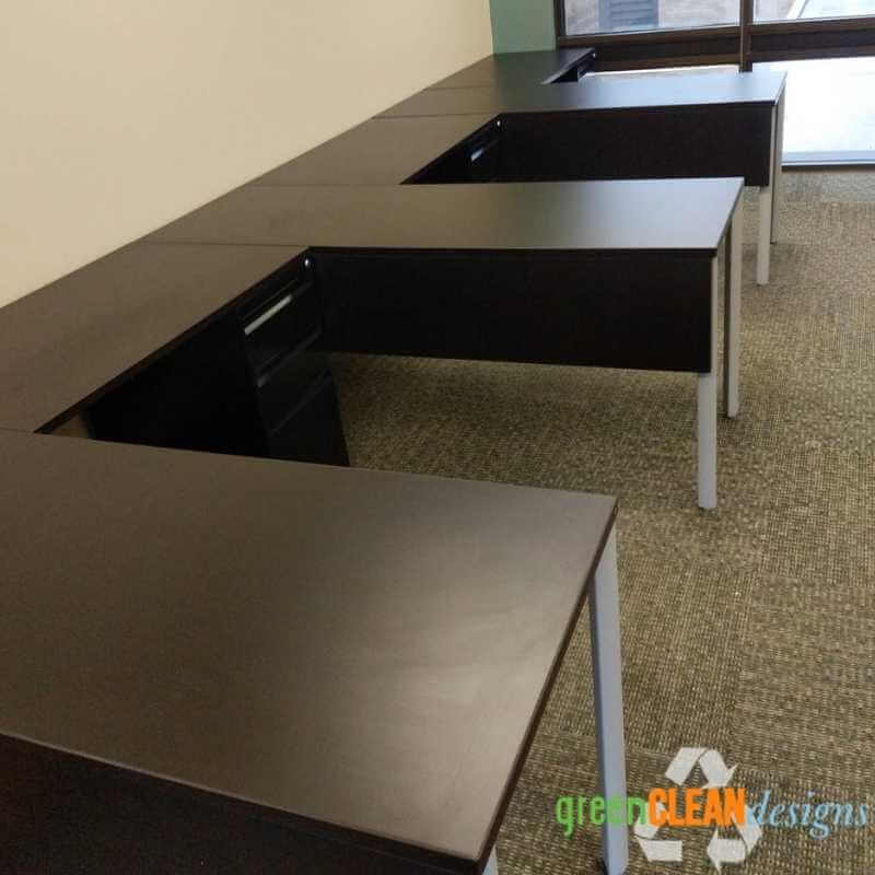 modern dark walnut l shaped desks greencleandesigns.com