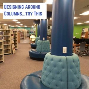 how to design around a load bearing column in commercial interior