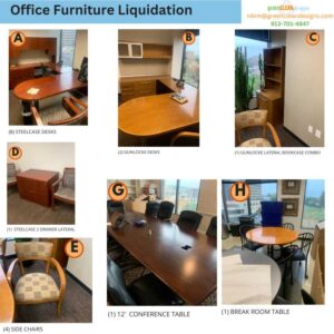 Used office liquidation Kansas City Plaza May 2023