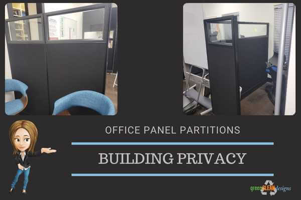 Office Panel Partitions in black